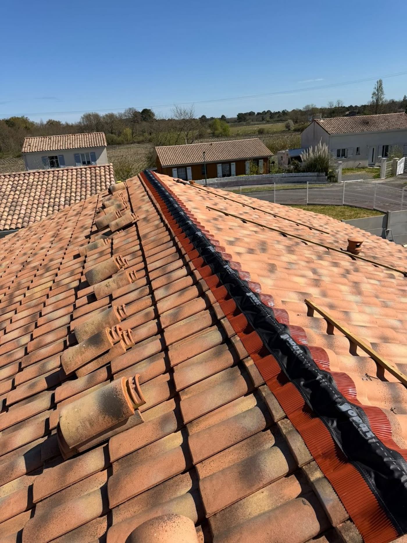 Chantier couverture en cours